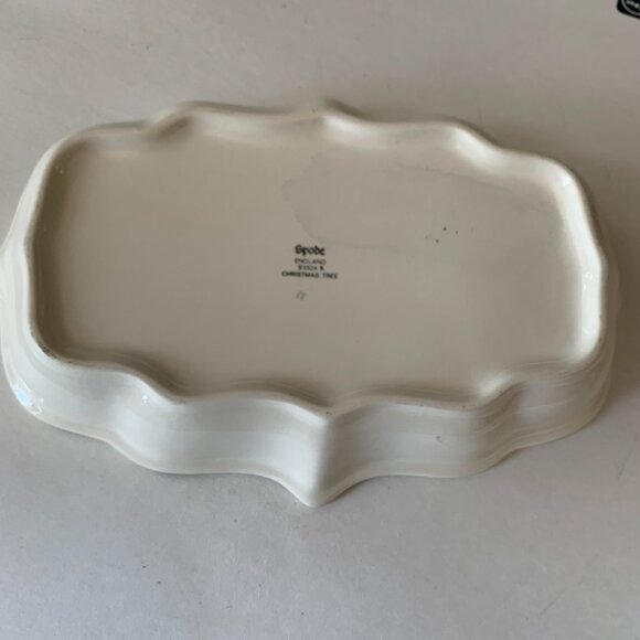 SPODE CHRISTMAS TREE OGEE CANDY DISH  MADE IN ENGLAND - Picture 5 of 7